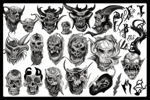 demon of sin tattoo idea
