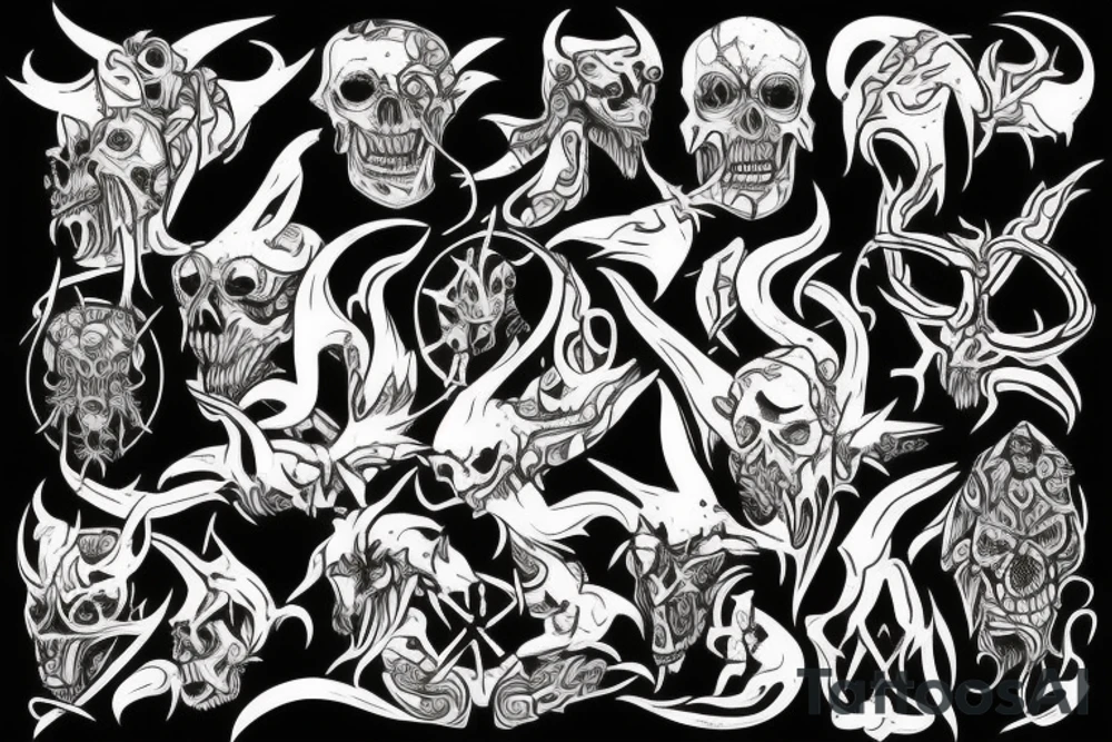 demon of sin tattoo idea