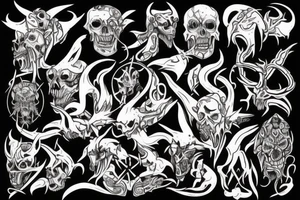 demon of sin tattoo idea