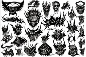 demon of sin tattoo idea