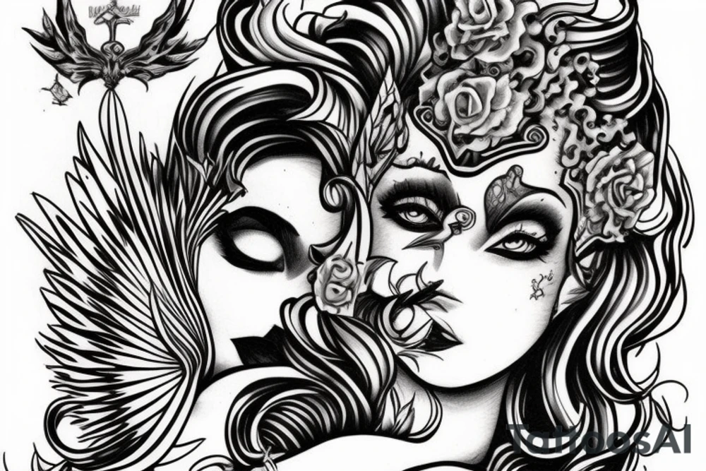 A siren temping you tattoo idea