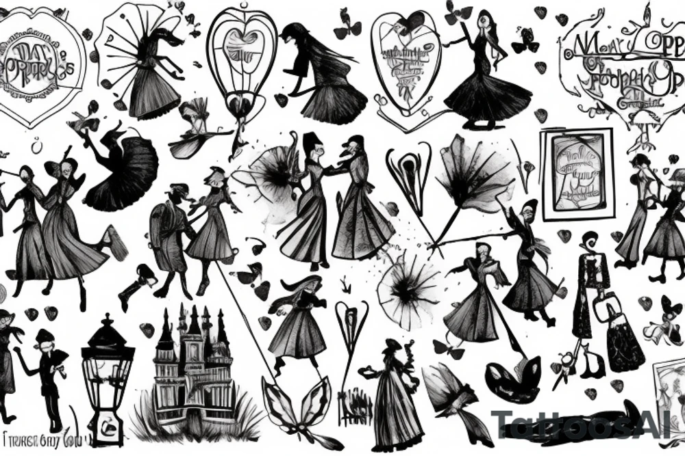 mary poppins tattoo idea
