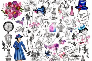 mary poppins tattoo idea
