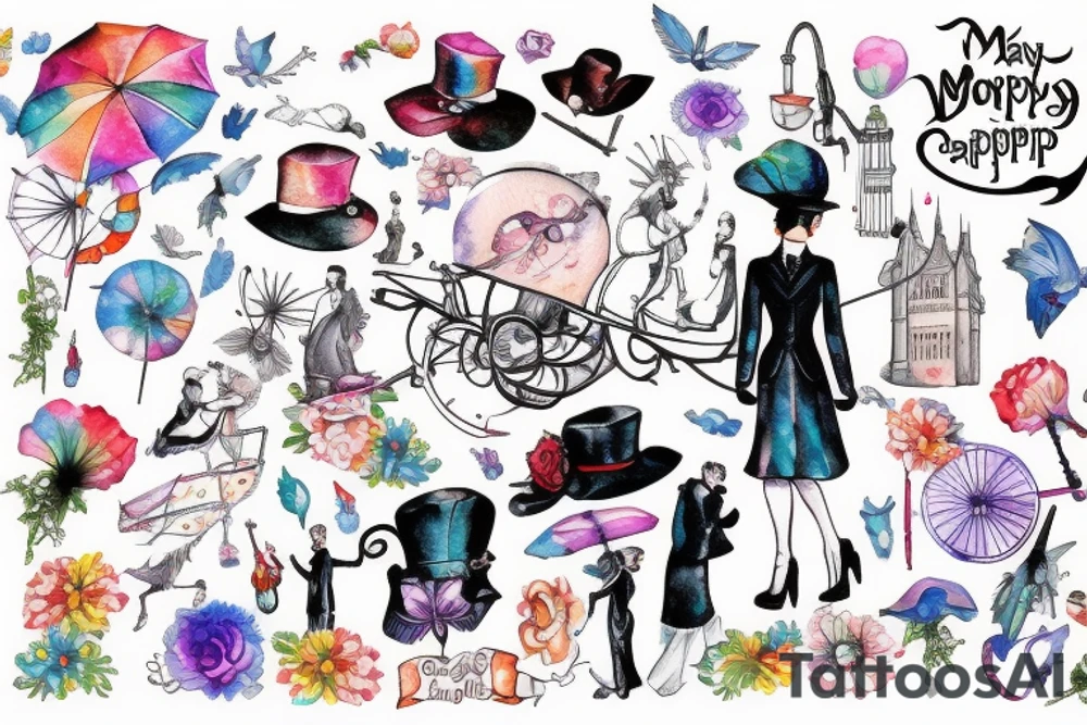 mary poppins tattoo idea