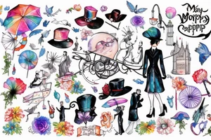 mary poppins tattoo idea