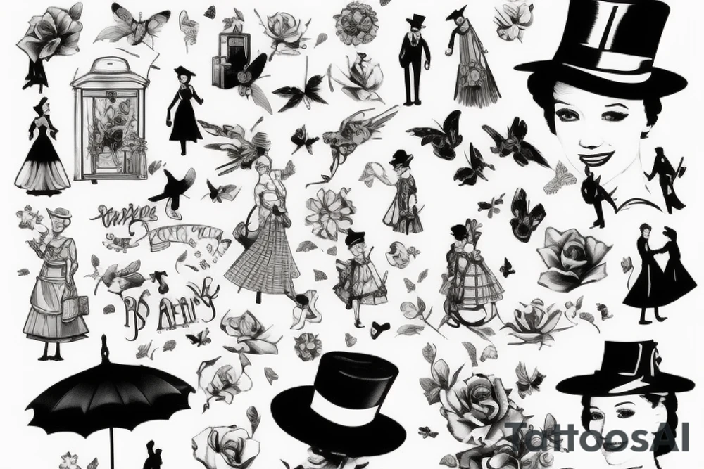 mary poppins tattoo idea