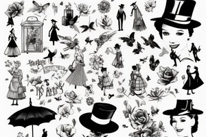 mary poppins tattoo idea