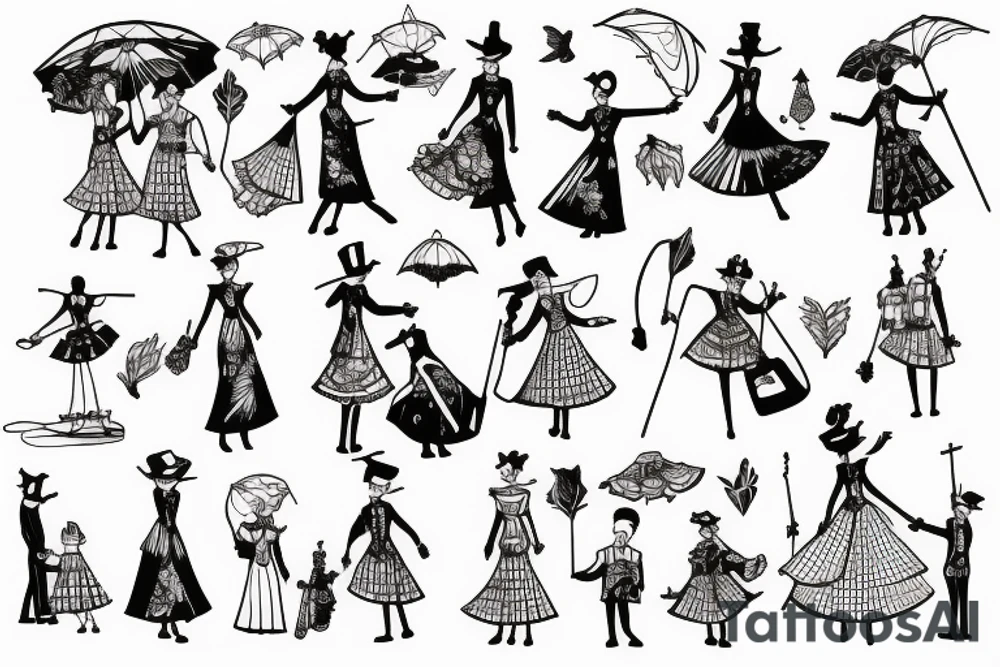 mary poppins tattoo idea