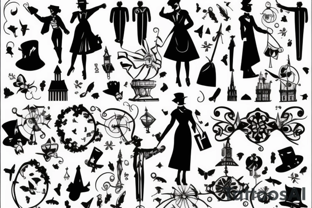 mary poppins tattoo idea