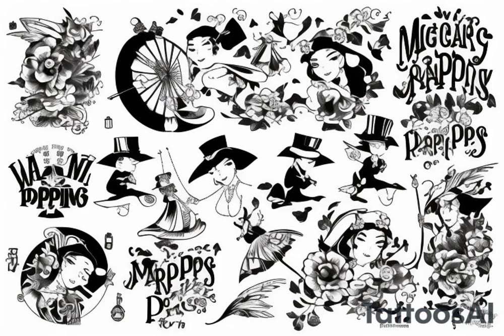 mary poppins tattoo idea
