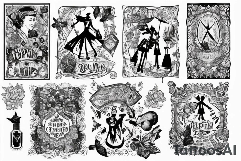 mary poppins tattoo idea