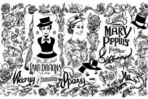 mary poppins tattoo idea