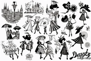 mary poppins tattoo idea