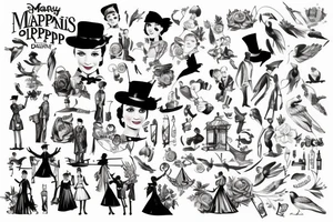 mary poppins tattoo idea