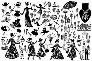 mary poppins tattoo idea