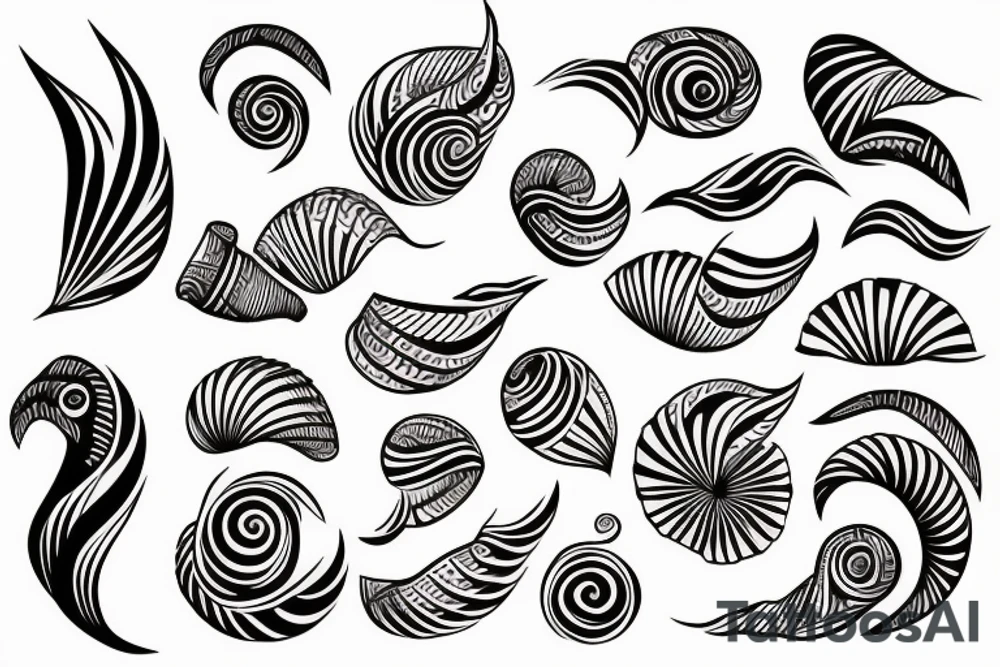 seashell tattoo idea
