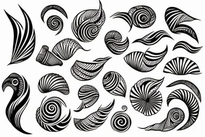 seashell tattoo idea