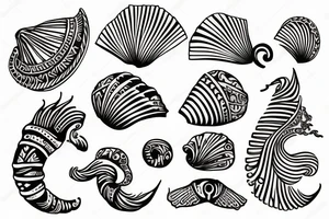 seashell tattoo idea