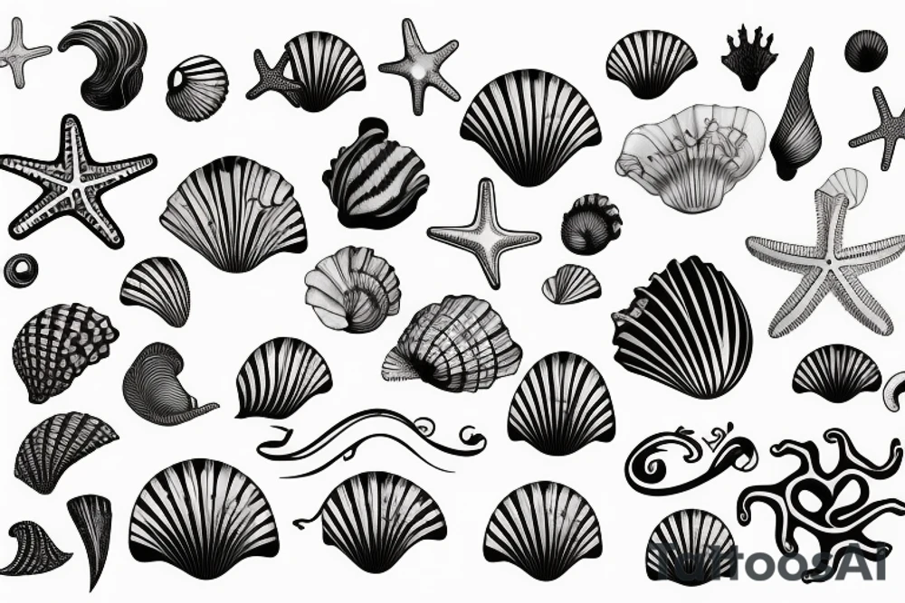 seashell tattoo idea