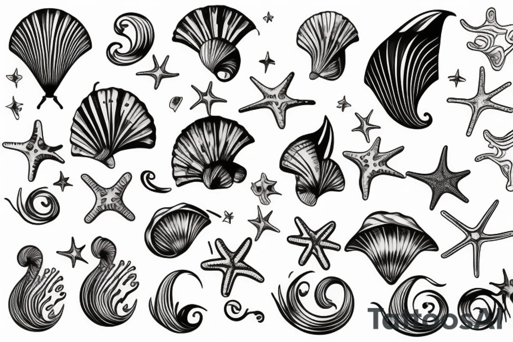 seashell tattoo idea