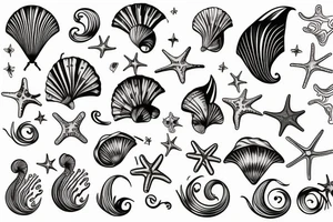 seashell tattoo idea
