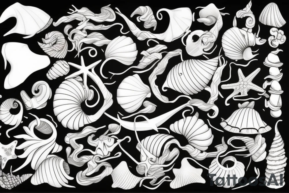 seashell tattoo idea