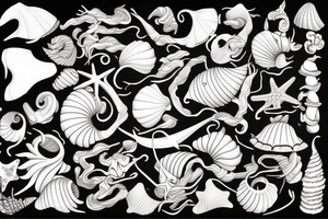 seashell tattoo idea