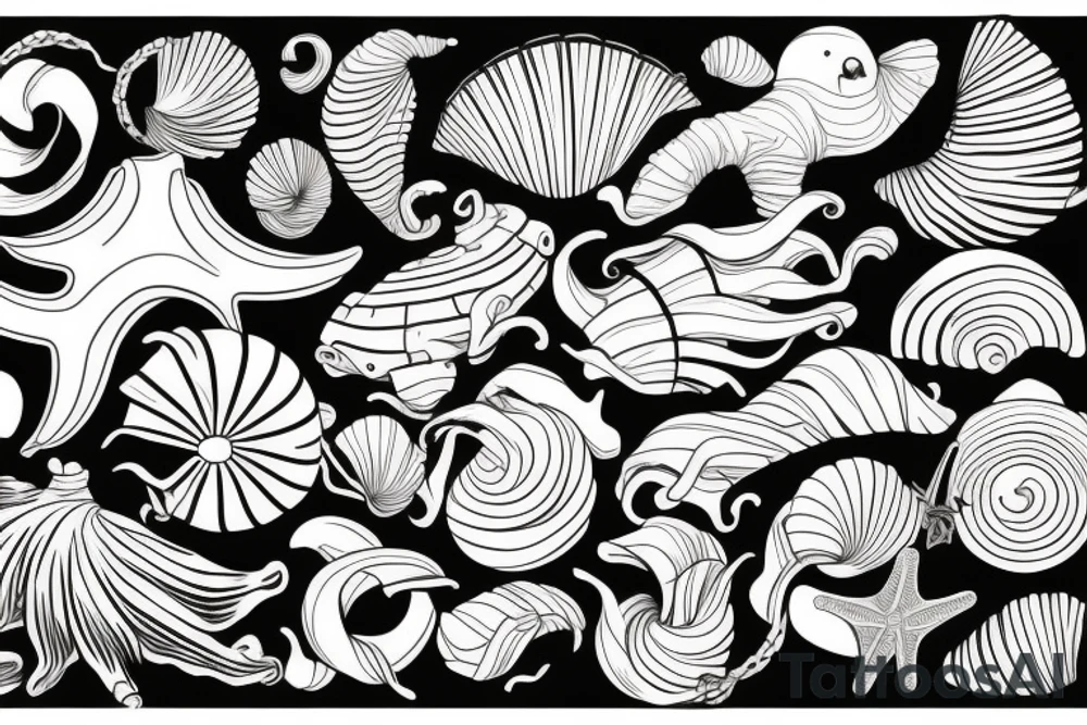 seashell tattoo idea