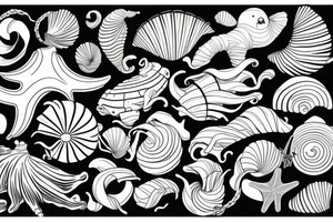 seashell tattoo idea