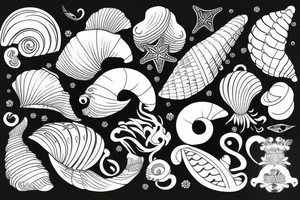 seashell tattoo idea