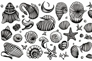 seashell tattoo idea