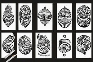 seashell tattoo idea