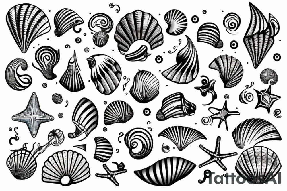 seashell tattoo idea