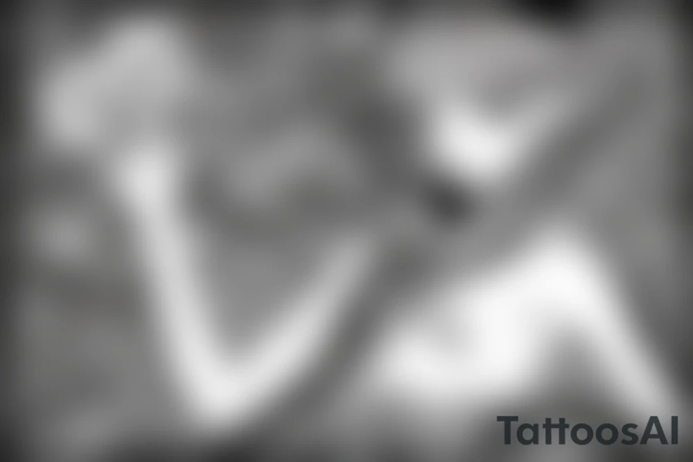 anime girl with snake and flower tattoo idea