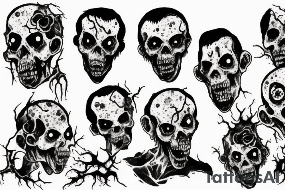 zombie, suicide tattoo idea