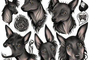 Scottish Kelpie's tattoo idea