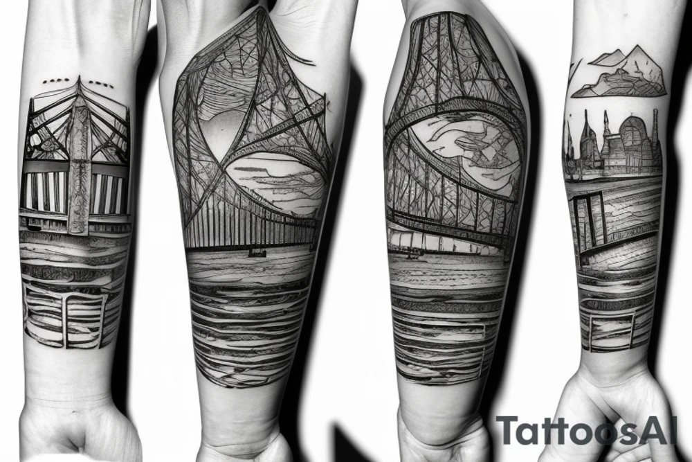 The forth road bridge tattoo idea