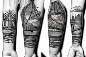 The forth road bridge tattoo idea