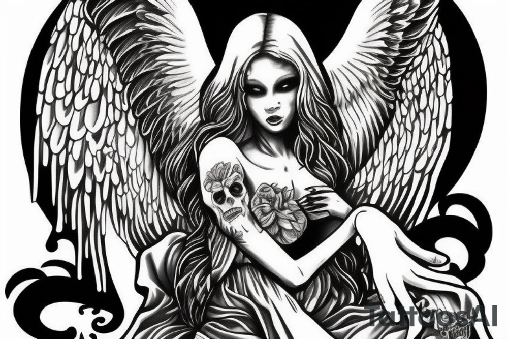 angel coming to kill annabell lee tattoo idea