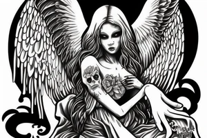 angel coming to kill annabell lee tattoo idea
