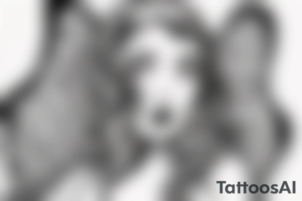 angel reaching to kill beautiful teen girl tattoo idea