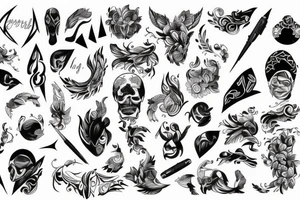 masculine fine line tattoo idea