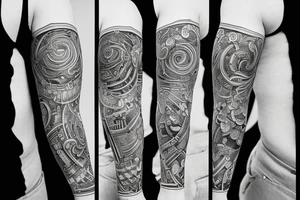 masculine fine line tattoo idea