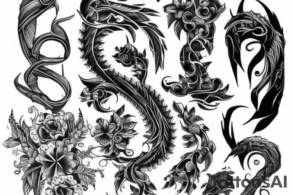 masculine spine tattoo tattoo idea