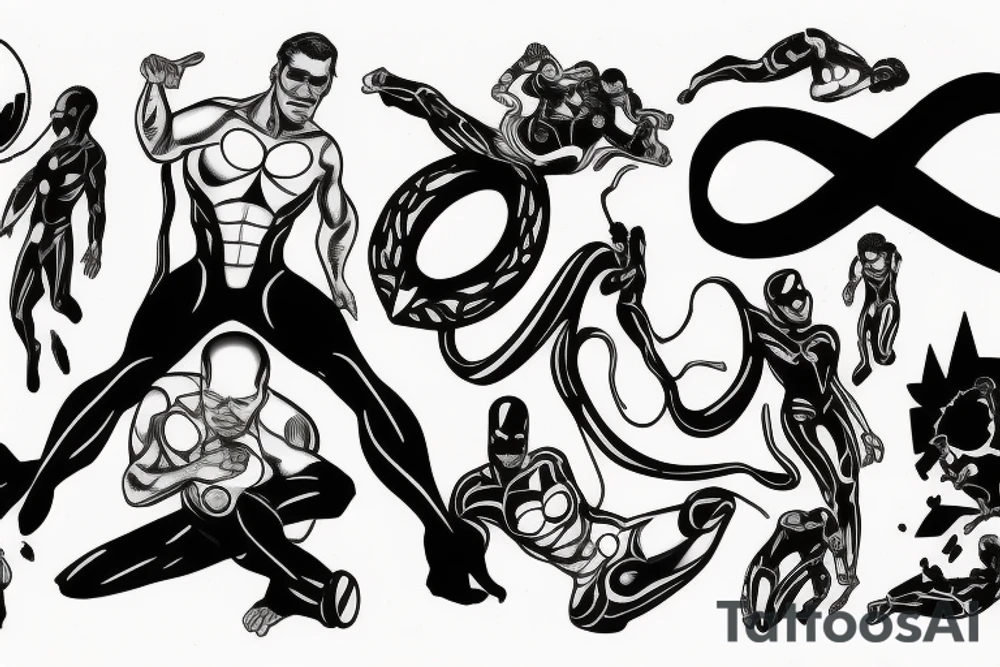 infinity man tattoo idea