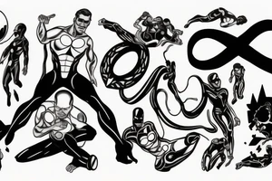 infinity man tattoo idea
