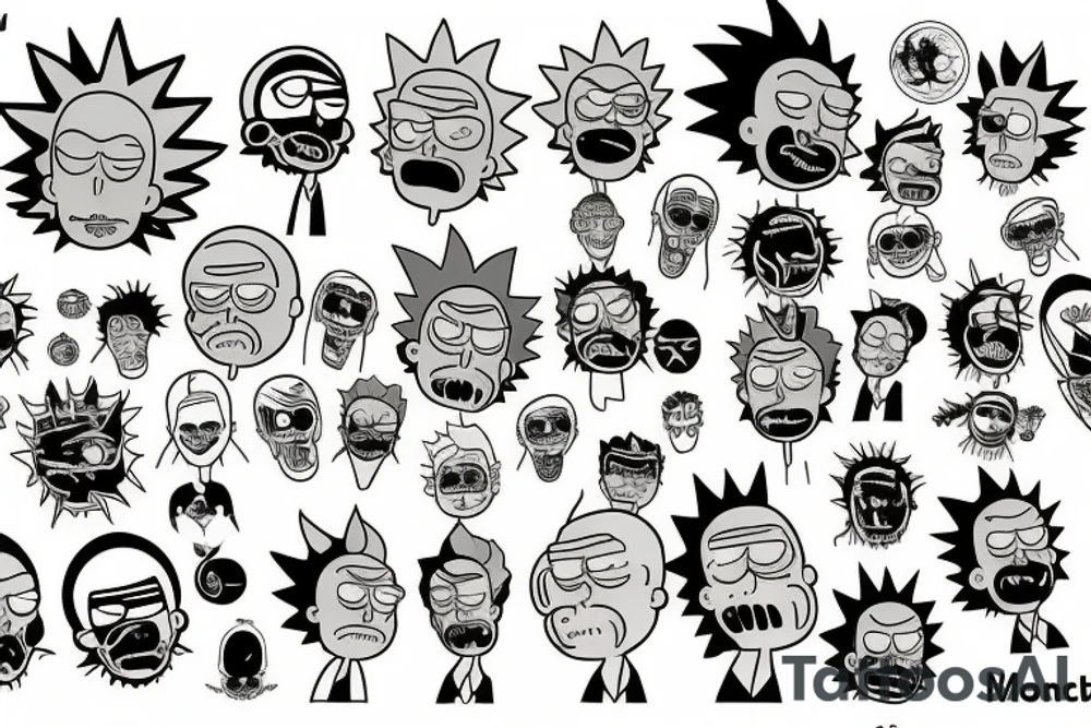 earth destroyed rick morty tattoo idea