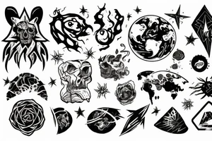 earth destroyed tattoo idea