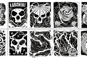 earth destroyed tattoo idea