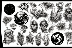 earth destroyed tattoo idea